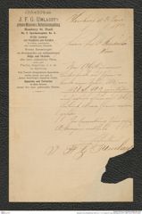 Nachlass Franz Steindachner, Brief von J. F. G. Umlauf an Franz Steindachner (24.01.1884), Inv.Nr. 554.02, Seite 1